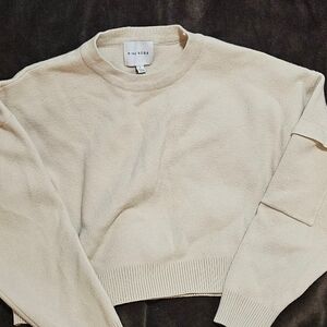 Pink Rose Cropped Sweater